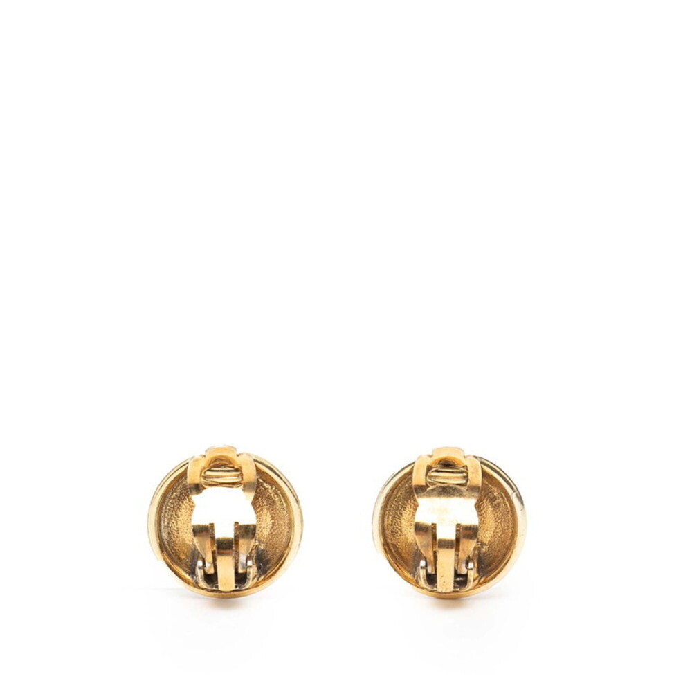 CHANEL Gold Logo Earrings - Picture 2 of 3